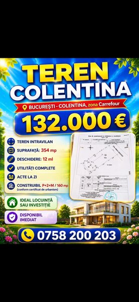 Colentina, Carrefour, teren